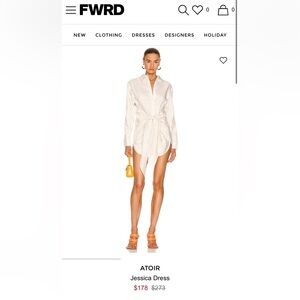 Atoir Jessica Dress Striped Button Up Dress - XS